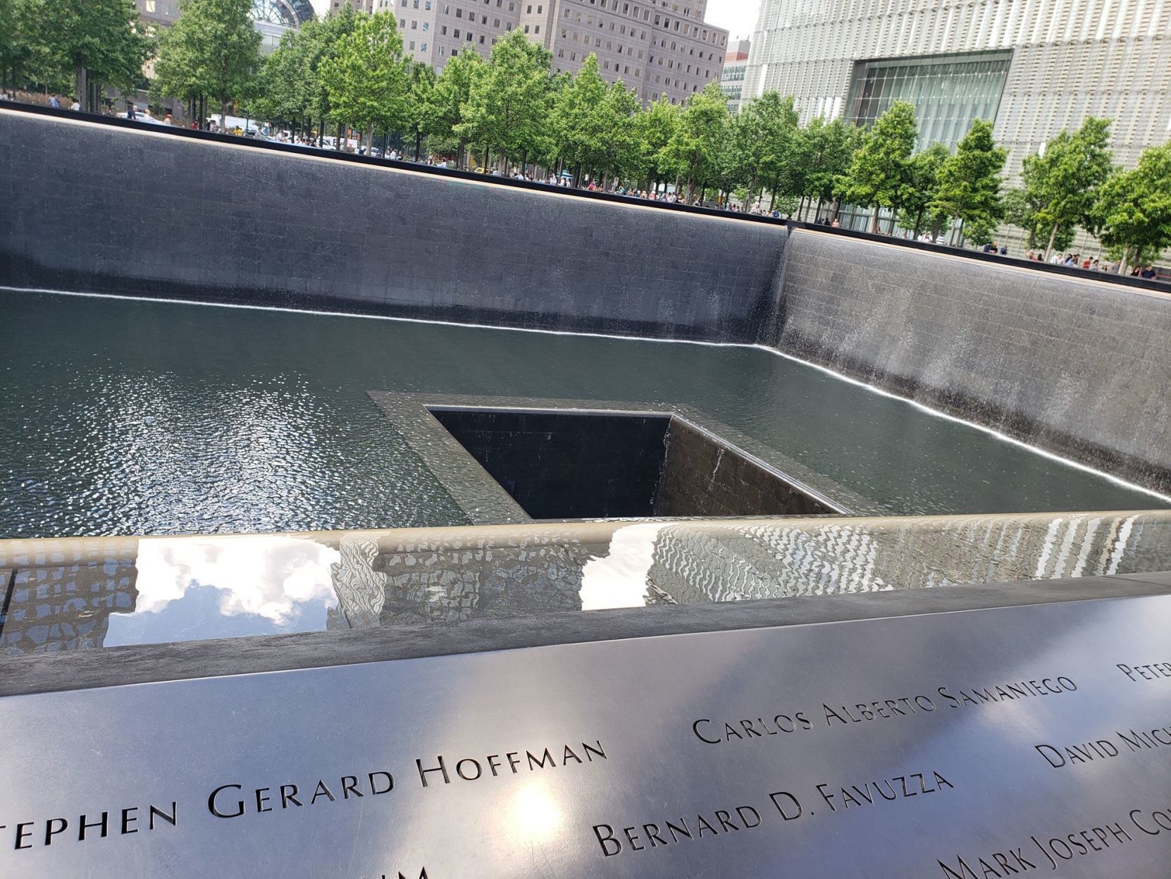September 11 Memorial in the summer